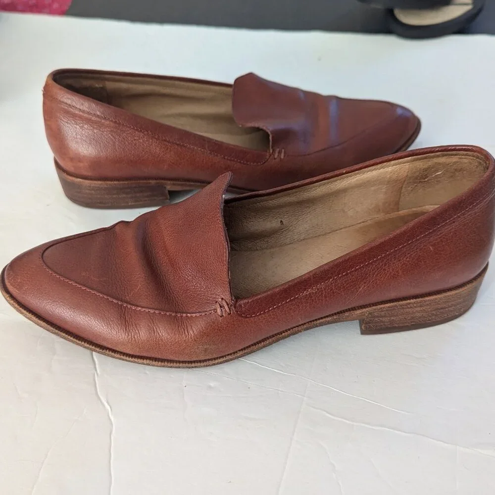 Madewell The Frances Loafer‎ Brown Slip On Boat Shoe Preppy Academia Normcore